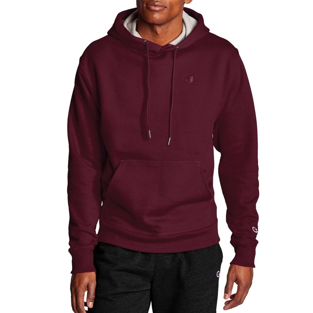 Champion Men's Pullover Hoodie Maroon